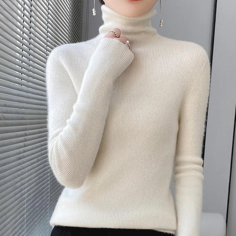 EB | Rollkragenpullover Aus Wolle