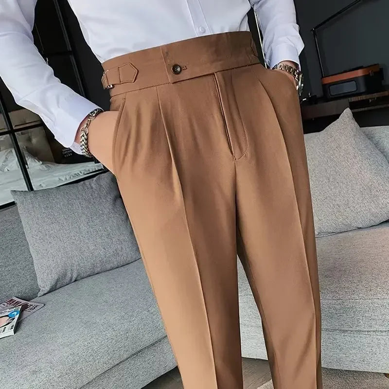 EB | Chic Hochtaillierte Chinohose