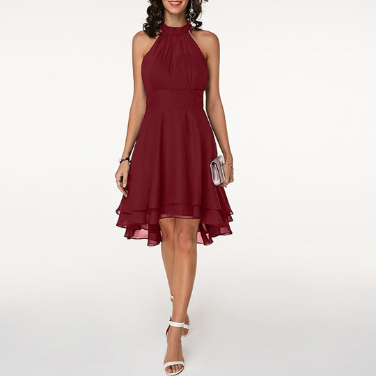 EB | Stilvolle Halter A-Linien Kleid