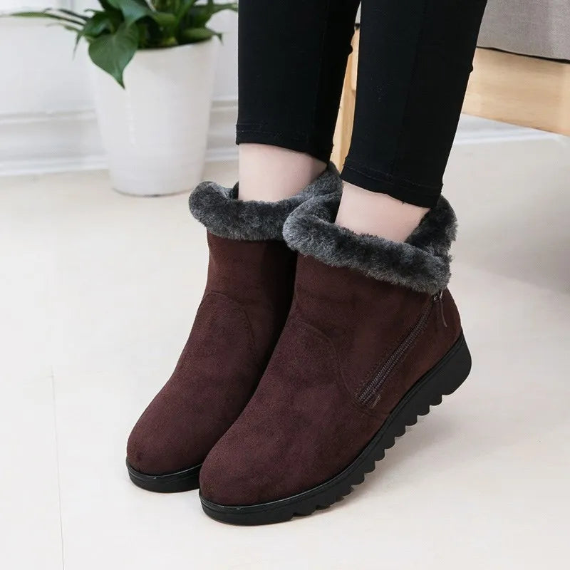 EB | Winter Plush Reißverschluss Rutschfeste Stiefel