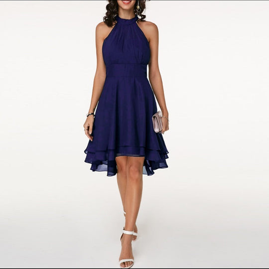 EB | Stilvolle Halter A-Linien Kleid