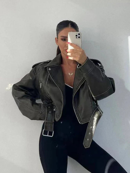 EB | Winter Damen jacke mit Gürtel