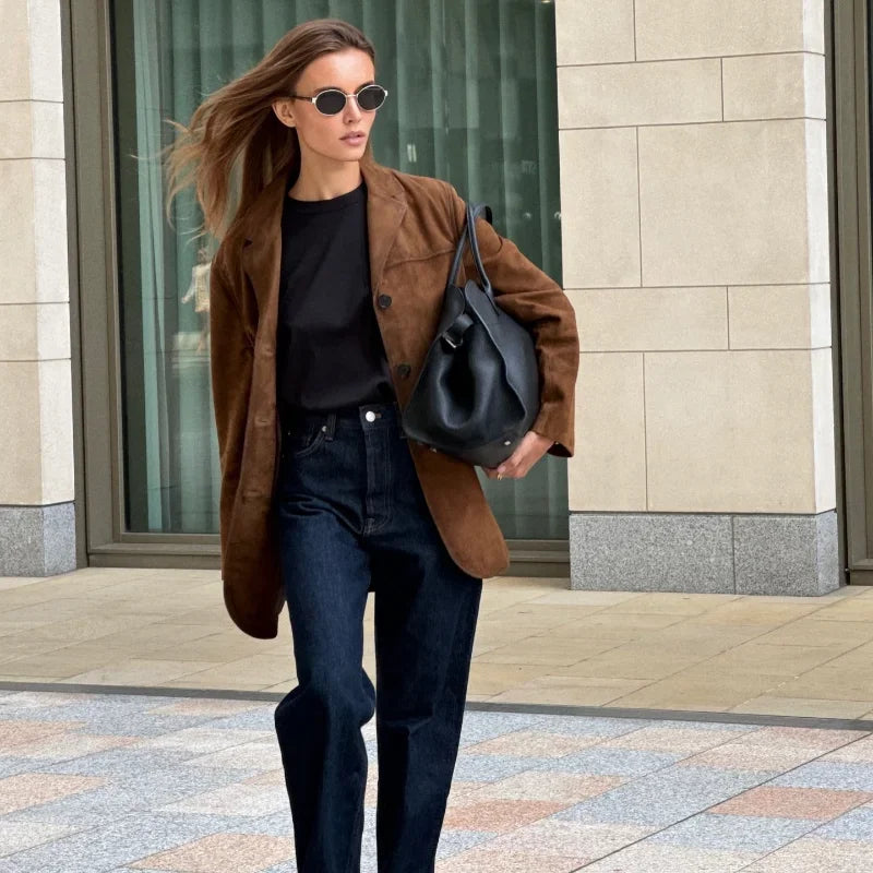 EB | Damenjacke mit Knopfverschluss - Warm
