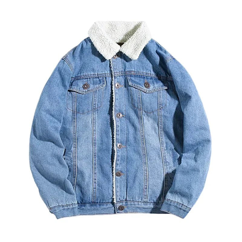 EB | Freizeitjacke mit Lammfelloptik - Modische Übergangsjacke für Alltag und Freizeit