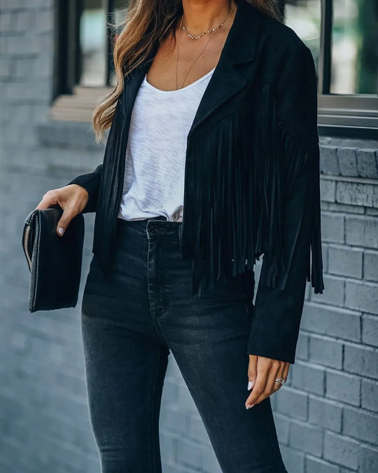 EB | Damen Wildleder-Motorradjacke