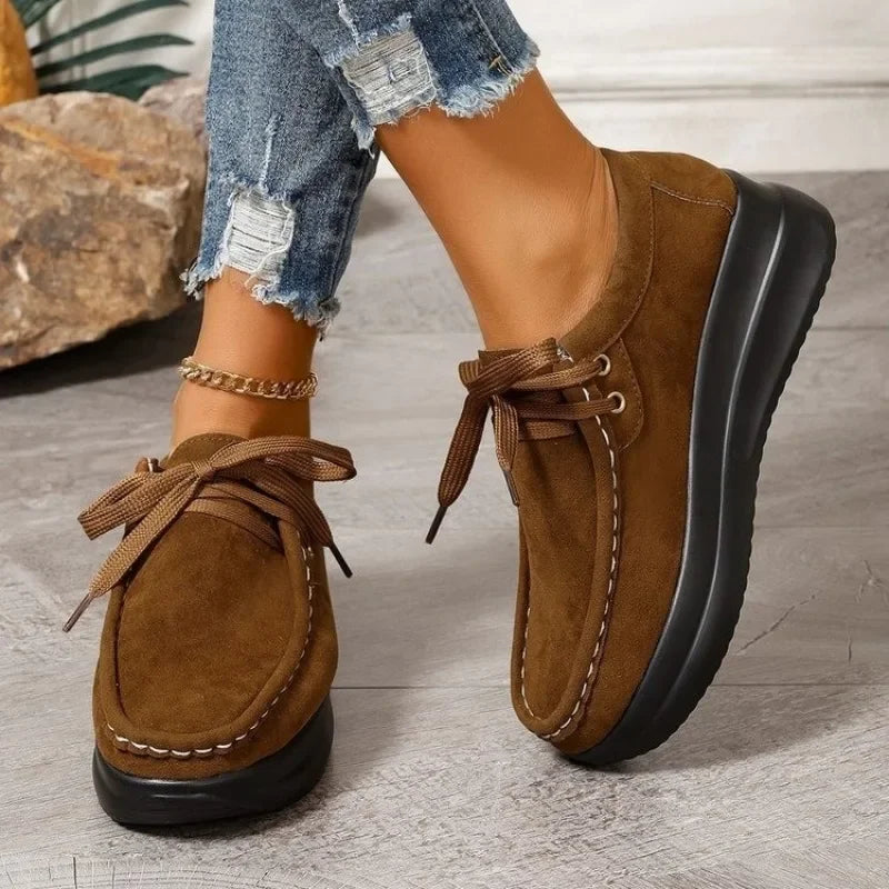 Wildleder-Schnürschuhe mit rutschfester Sohle EB EB