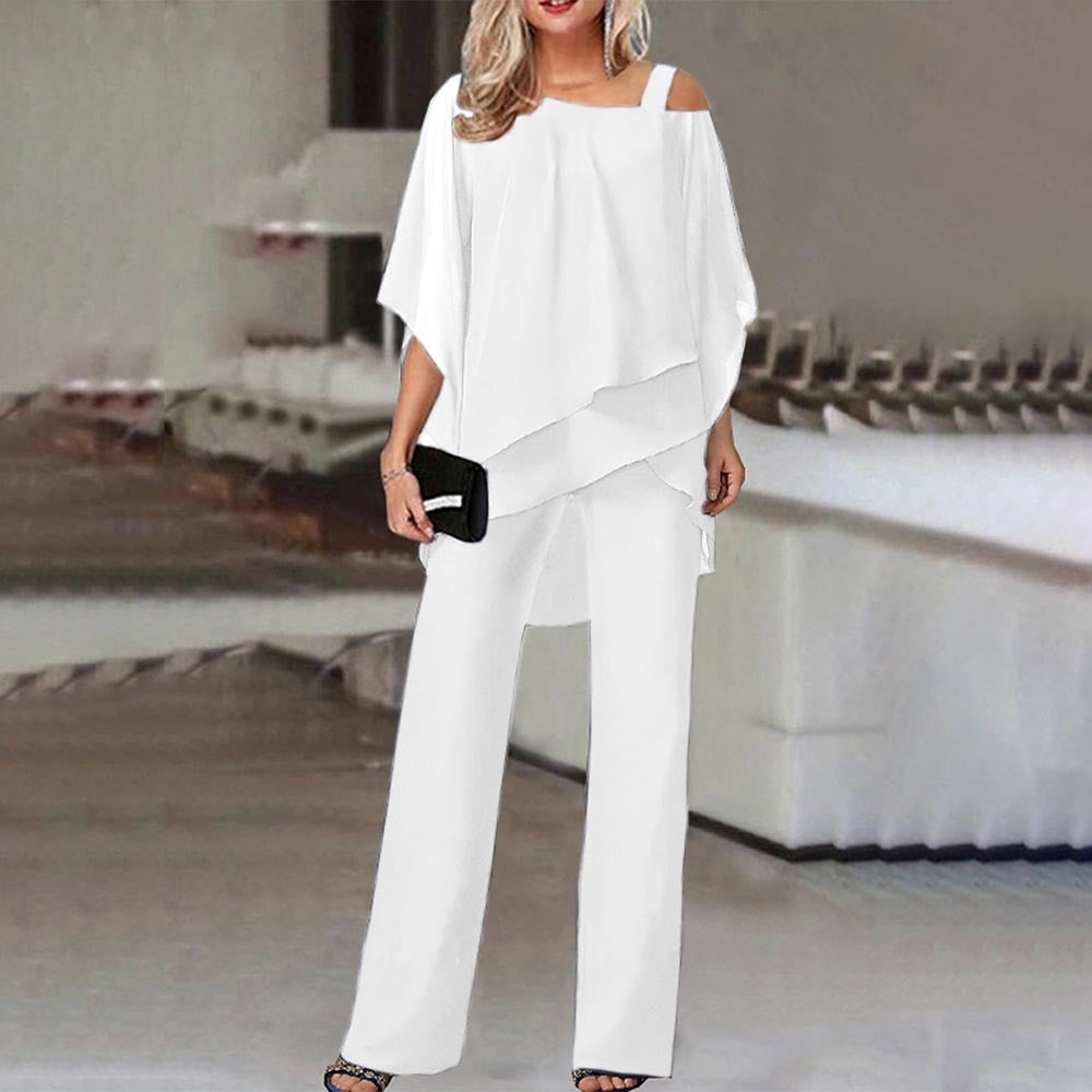 EB | Stilvolles Off-Shoulder Top und Hosen-Set