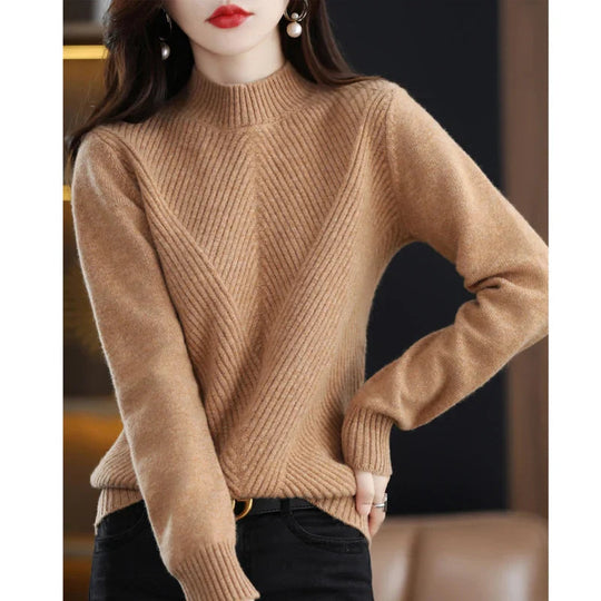 EB | Strukturierter Rundhals-Strickpullover Ideal für den Winter