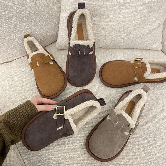 Mikaela Leder Hausschuhe | Warm & Trendy EB