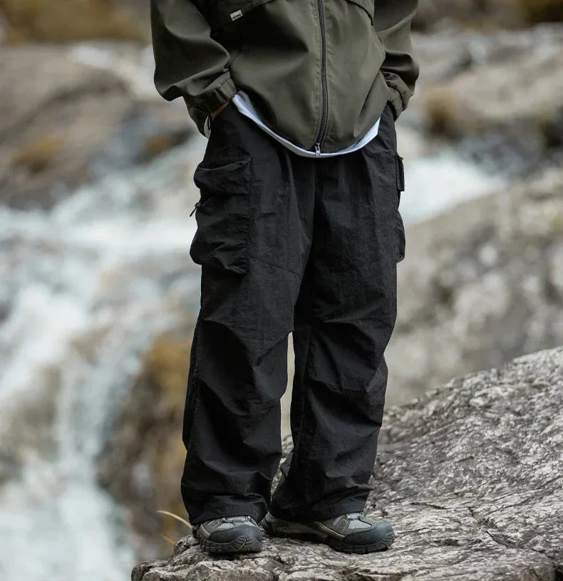 EB Herren Cargohose mit seitlichen Taschen und weiter Passform