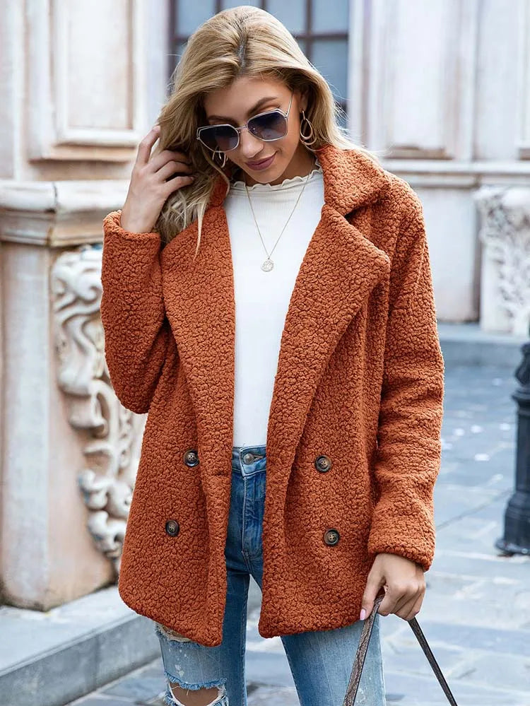 EB | Warmer Teddy-Mantel Damen