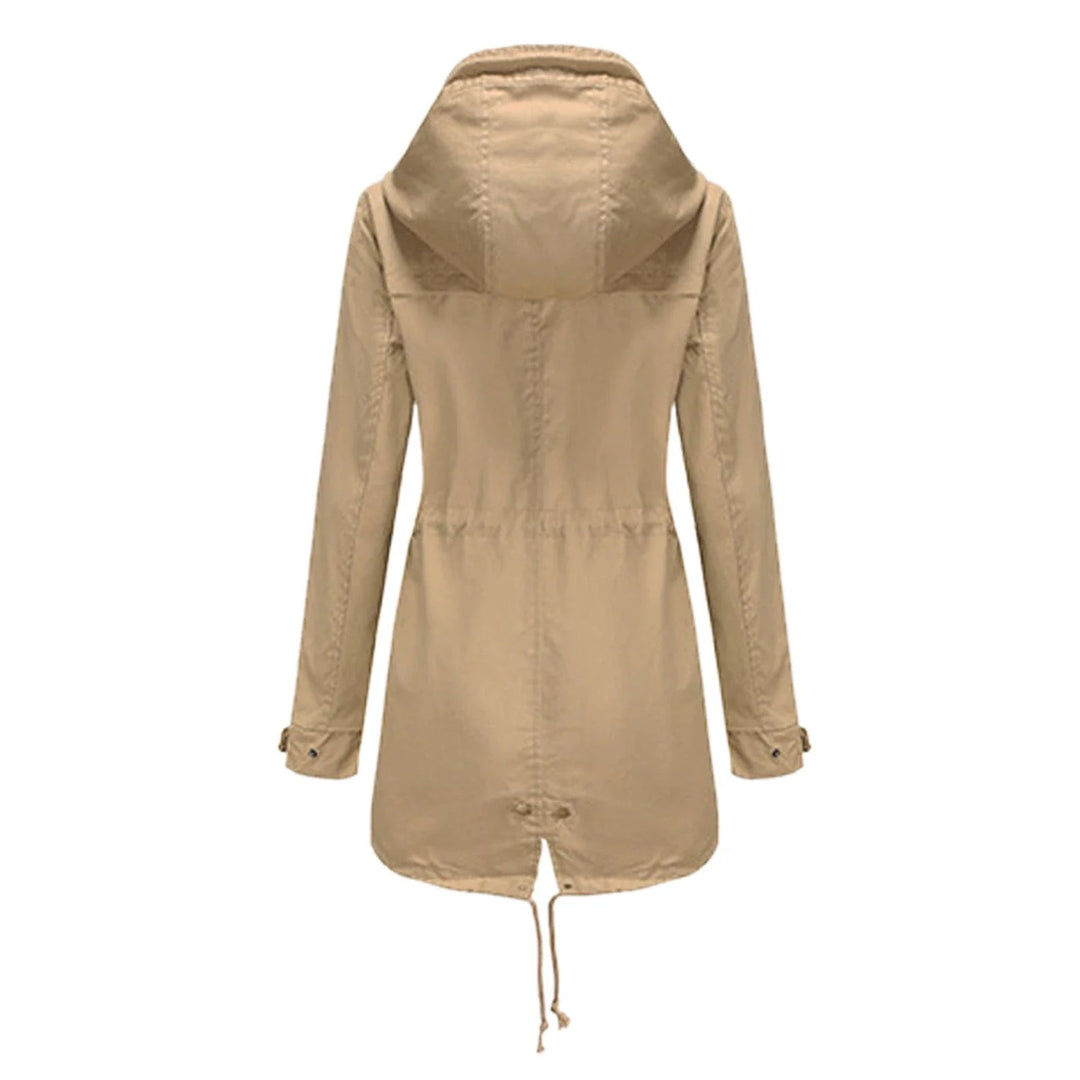 EB | Damen Elegante Wasserdichte Regenjacke Für Outdoor Aktivitäten
