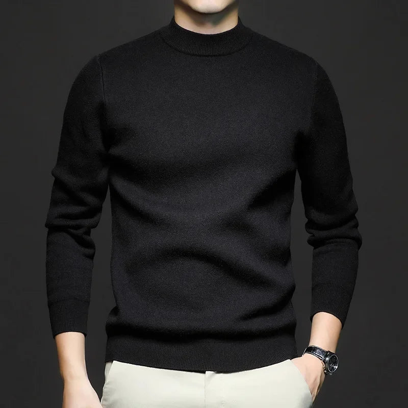 EB | Klassischer Strickpullover Rundhals Zeitloses und Elegantes Aussehen