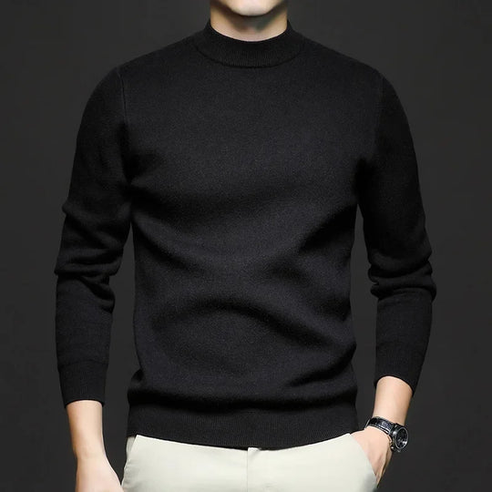 EB | Klassischer Strickpullover Rundhals Zeitloses und Elegantes Aussehen