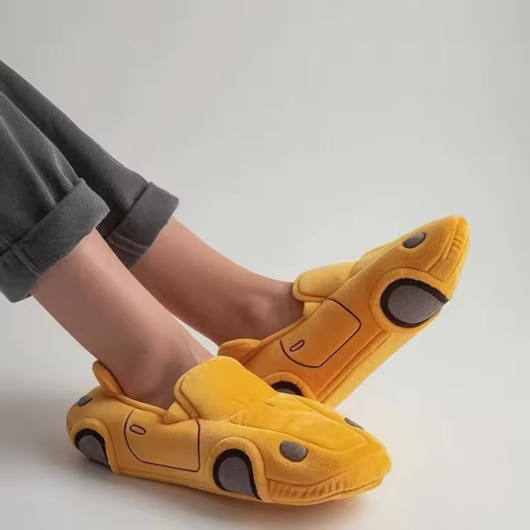 Damen Pantoffeln mit Auto-Inspiriertem Design & Rutschfester Sohle | EB