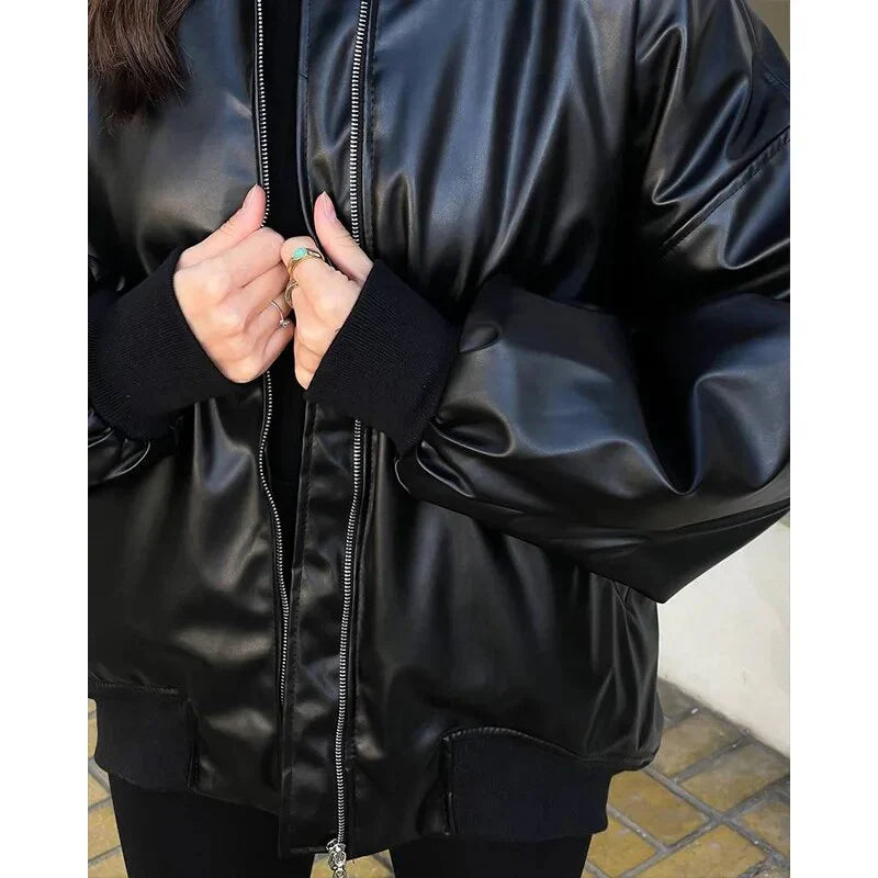 EB | Lockerer Motor Lederjacke