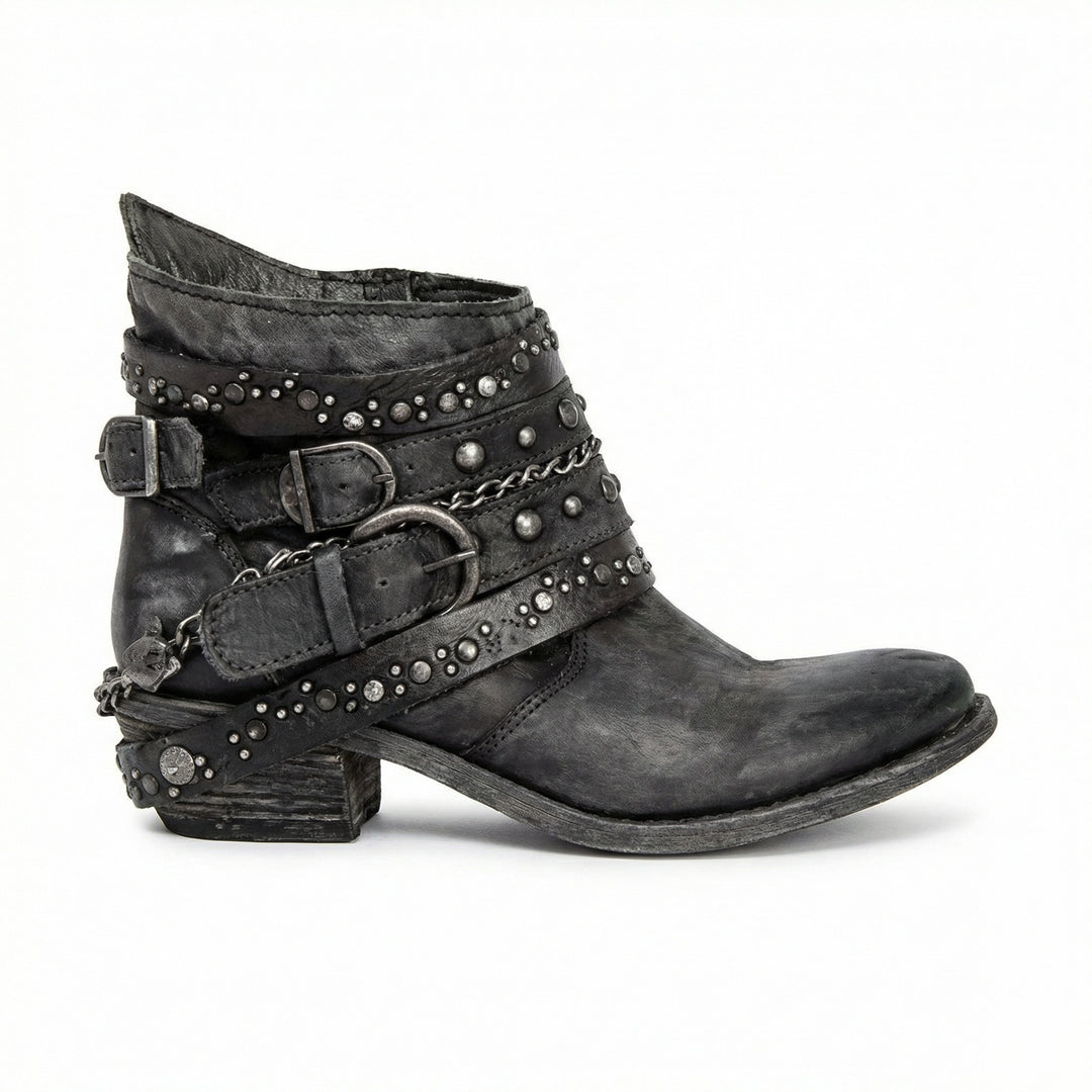 EB | Dicke Absatzgürtel Ankle Boots