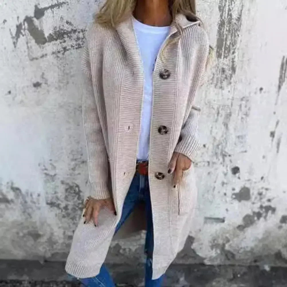 EB | Langer Knopf Cardigan