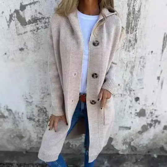 EB | Langer Knopf Cardigan