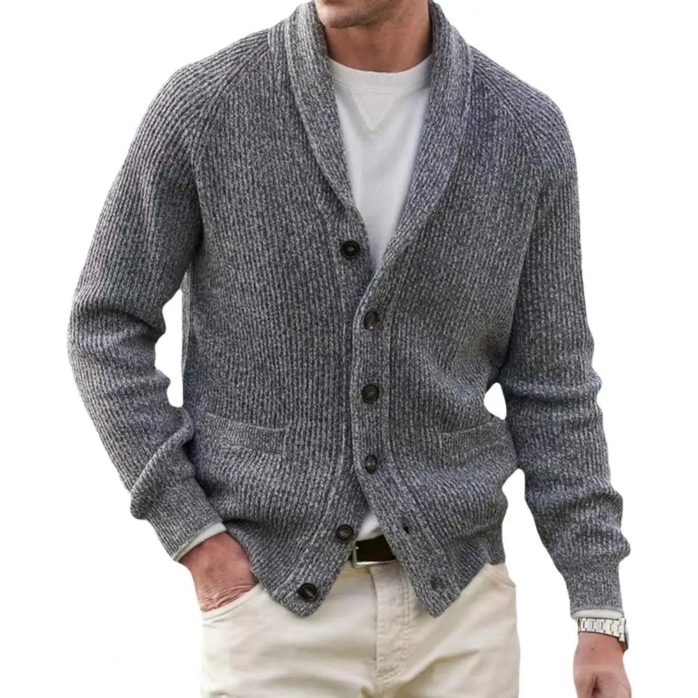 EB | Strickjacke mit Knöpfen Wollmischung Klassisch und Komfortabel