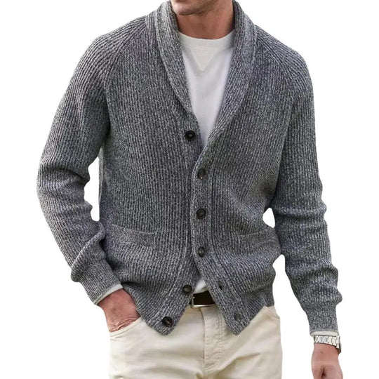 EB | Strickjacke mit Knöpfen Wollmischung Klassisch und Komfortabel