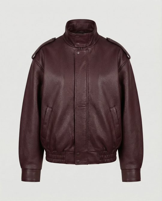 EB | Asymmetrische Lederjacke