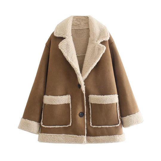 EB | Fleece-Jacke mit Wolle für Damen