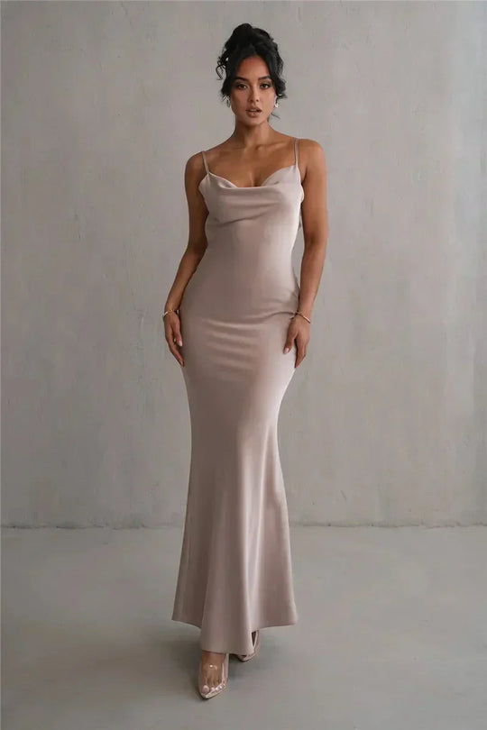 EB | Satin Kleid mit Blumen