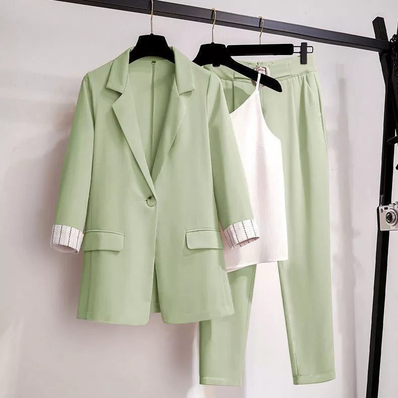 EB | Eleganter Dreiteiliger Anzug In Übergröße für Damen