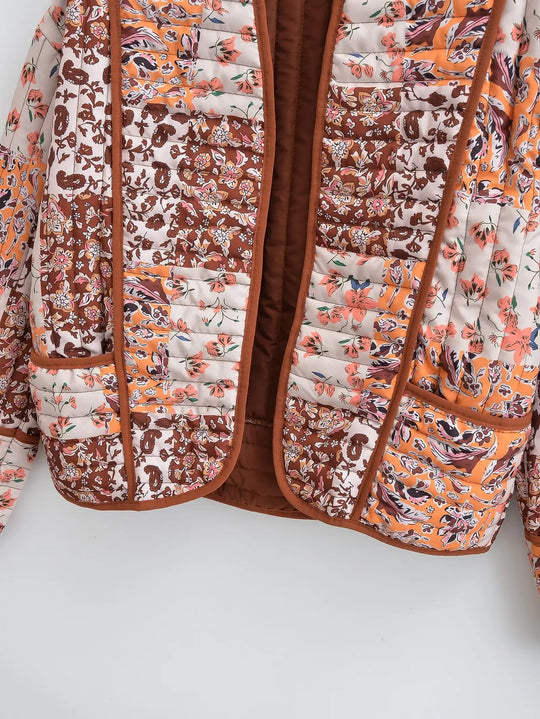 EB | Wintermantel mit Blumenmuster