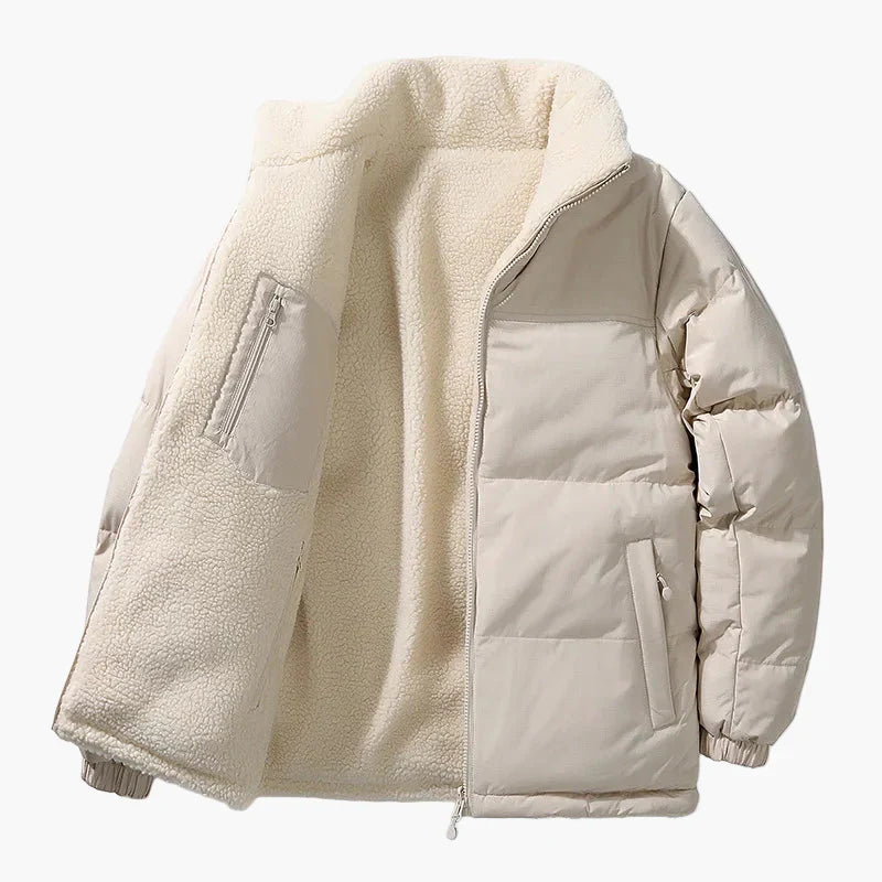 EB | Winter-Steppjacke mit Fleece-Innenfutter - Urbane Freizeitjacke, Lockere Passform, Warm, Ideal für Alltag & Outdoor