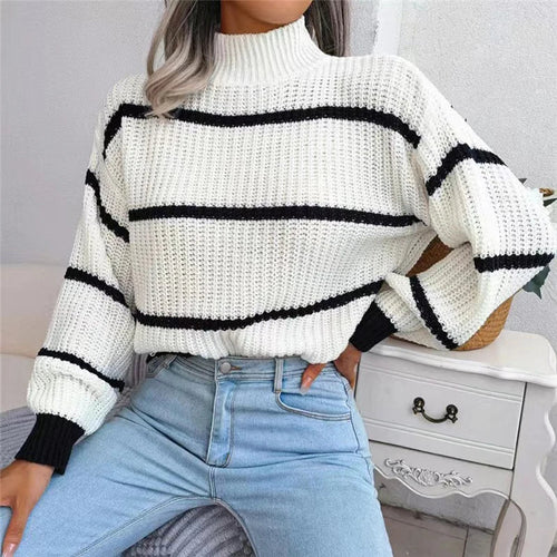 EB | Moderner Couture Rollkragenpullover mit Feinstrick