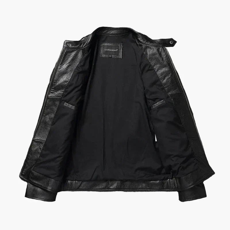 EB | Bikerjacke Im Klassischen Moto-Style - Schmal Geschnittene Modische Übergangsjacke für Freizeit und Alltag