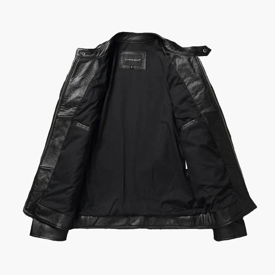 EB | Bikerjacke Im Klassischen Moto-Style - Schmal Geschnittene Modische Übergangsjacke für Freizeit und Alltag