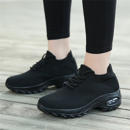 Schwarze StrickAirSneaker EB