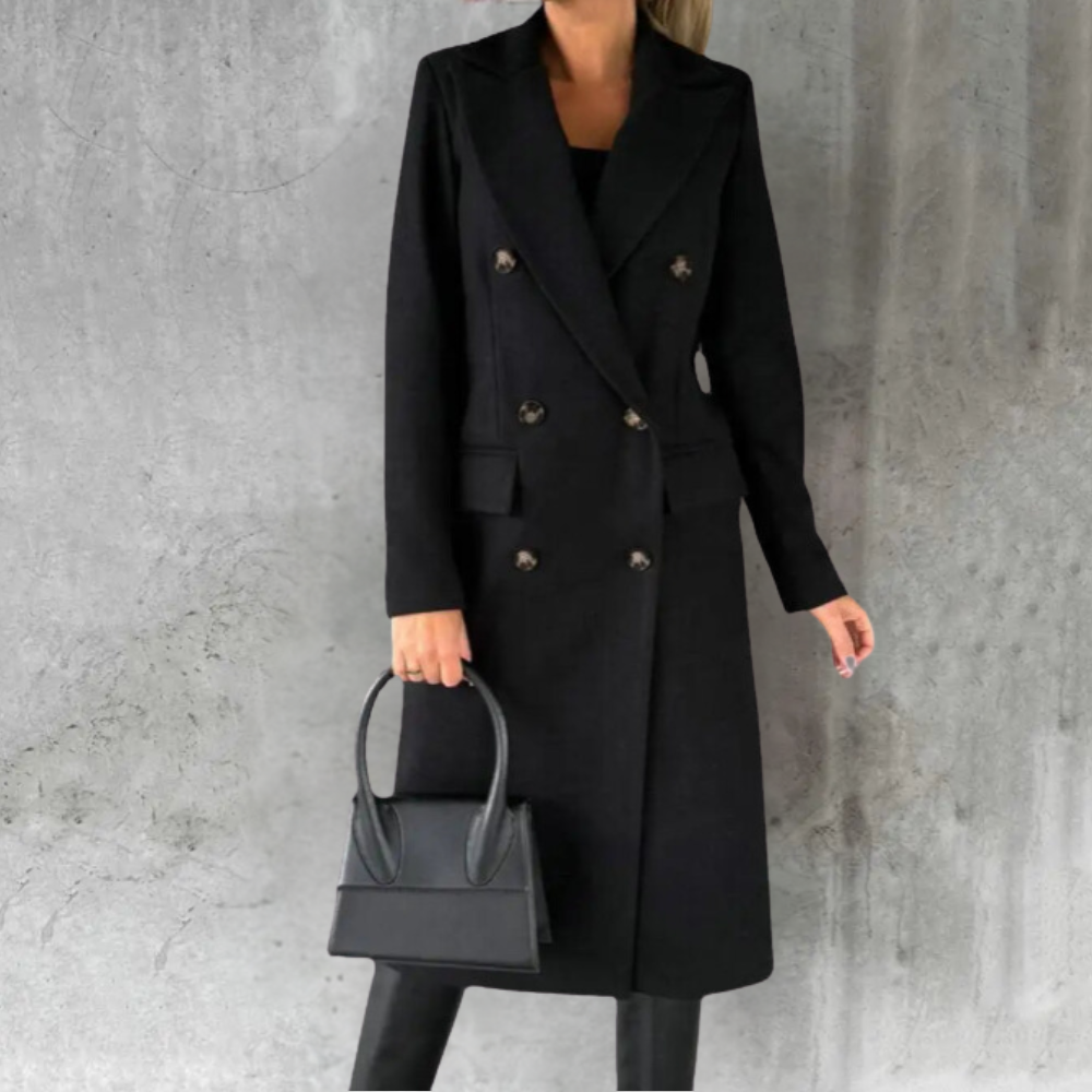 EB | Lange Wolljacke Damen Urban Chic