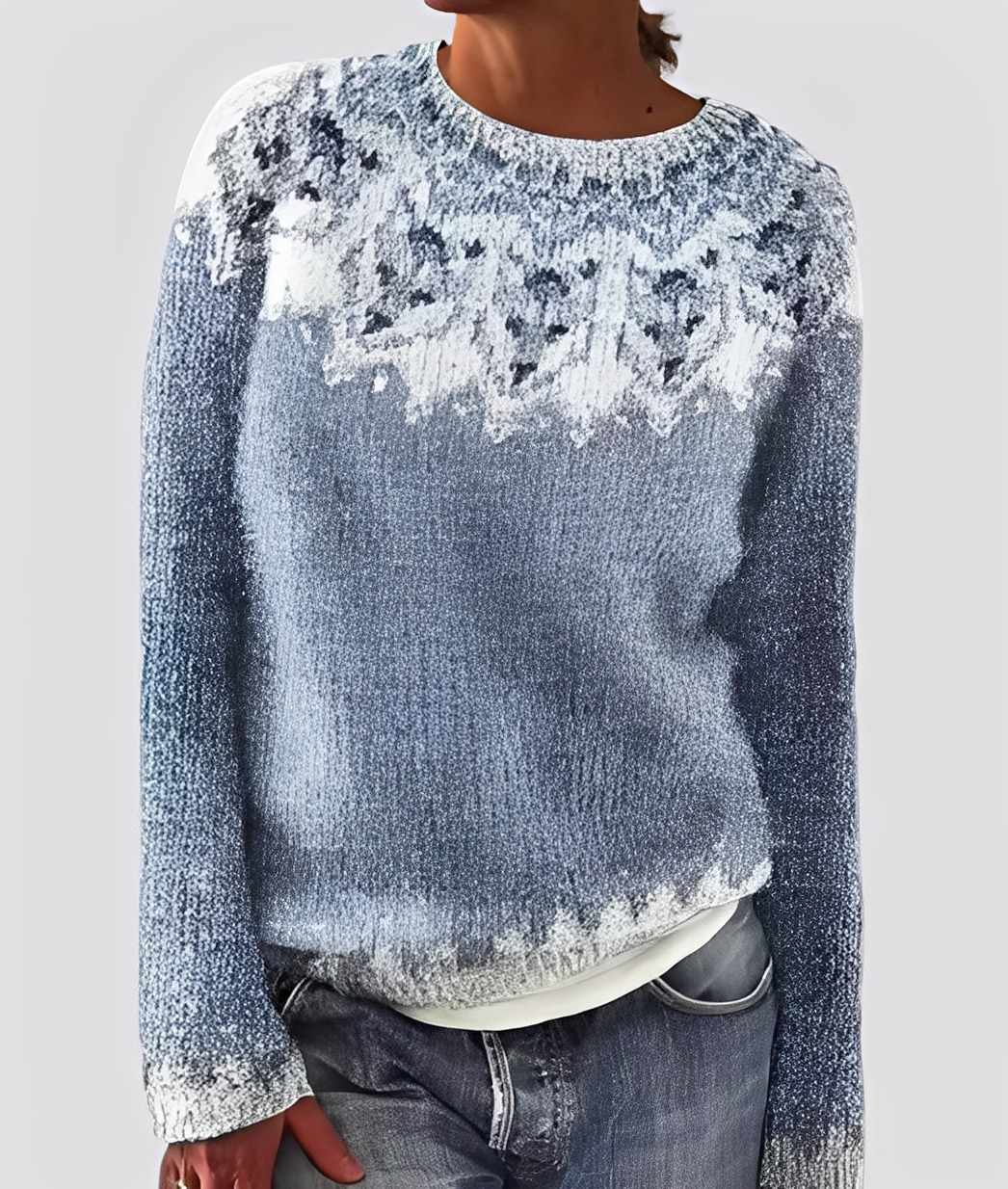 EB | Damen-Wollpullover, elegant und locker geschnitten