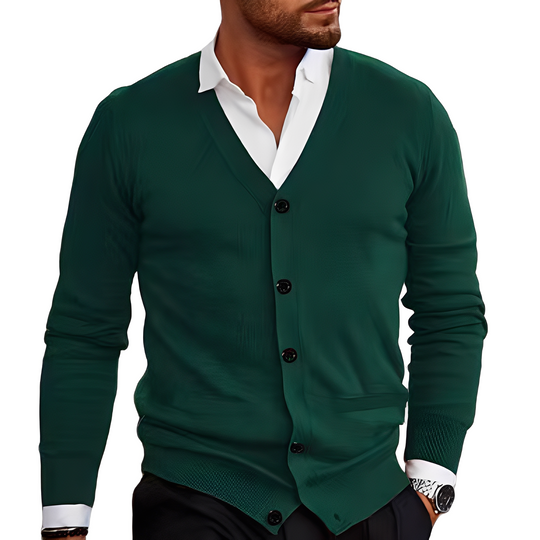 EB | Lässiger Baumwollcardigan mit Knöpfen für Herren