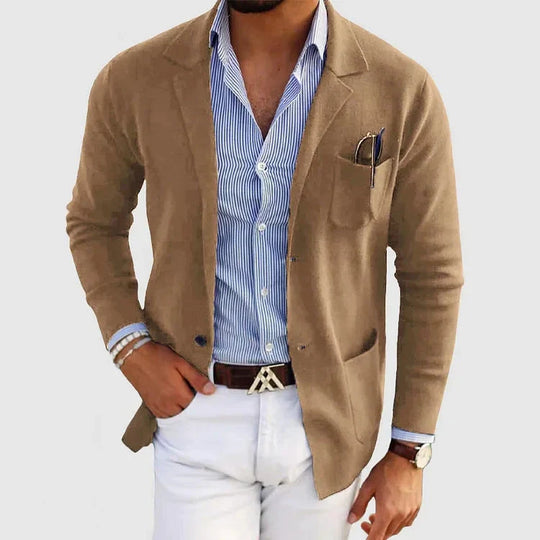EB | Formeller Herrenblazer mit Reverskragen und Knopftaschen