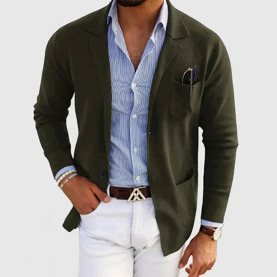 EB | Formeller Herrenblazer mit Reverskragen und Knopftaschen