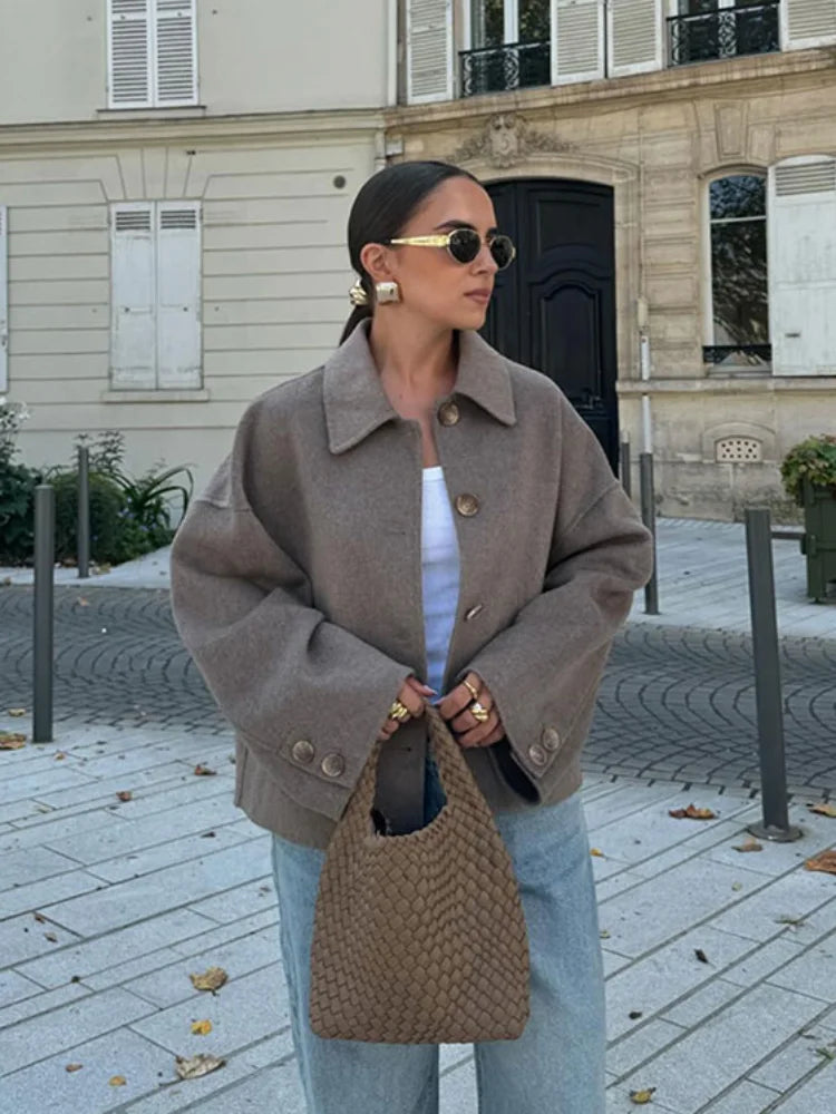 EB | Übergröße Wollmischjacke
