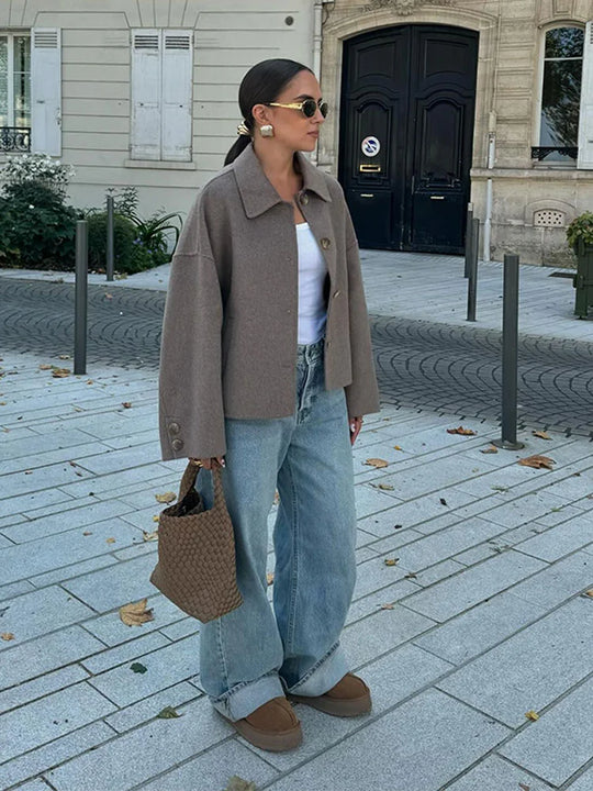 EB | Übergröße Wollmischjacke