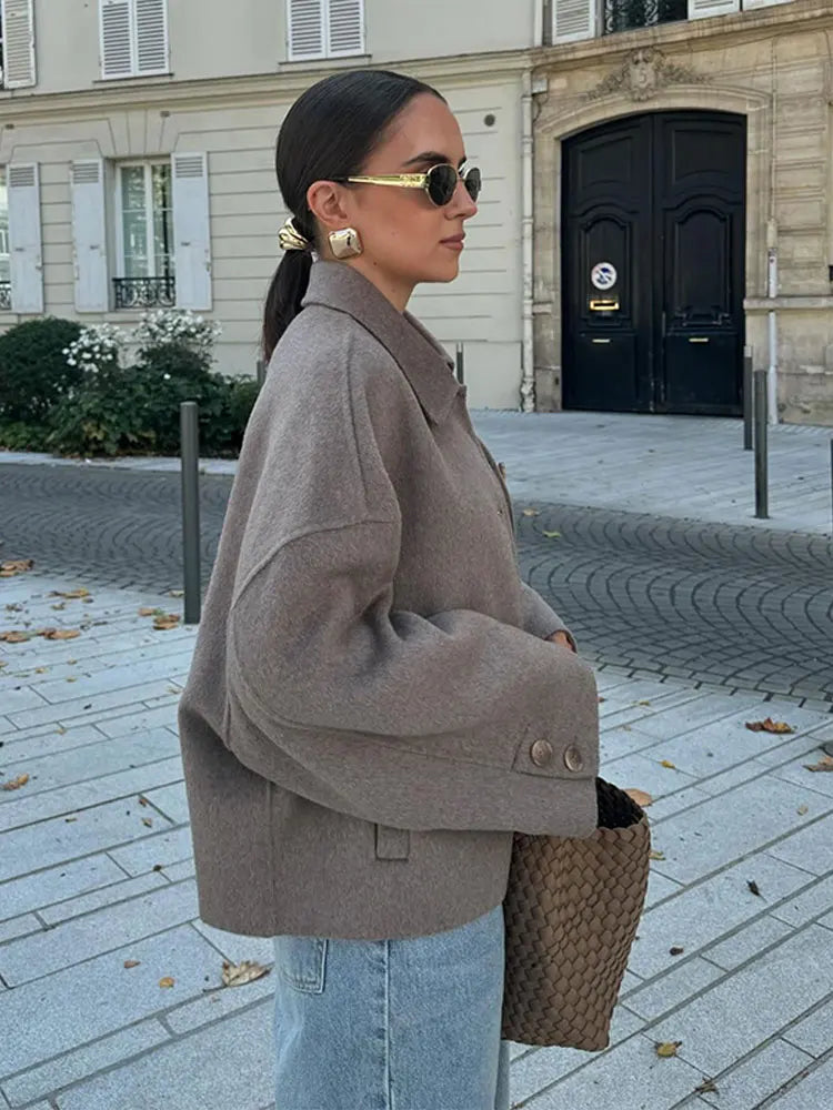 EB | Übergröße Wollmischjacke