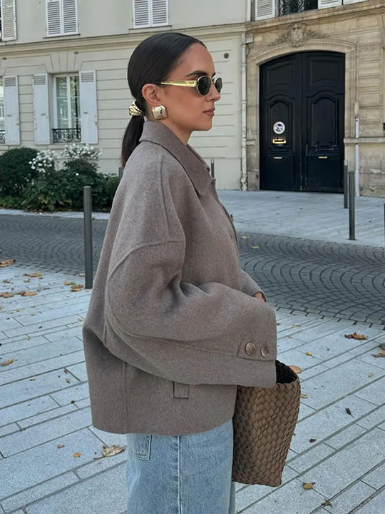 EB | Übergröße Wollmischjacke