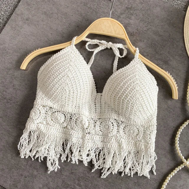 EB | Häkel Bikini Bh Im Boho Stil mit Quaste