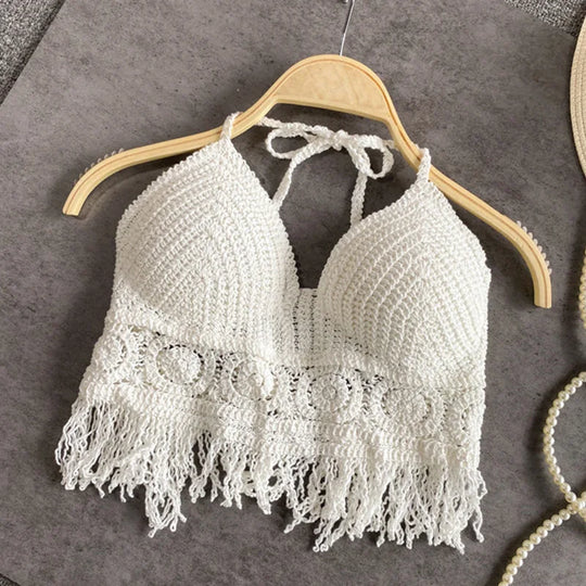 EB | Häkel Bikini Bh Im Boho Stil mit Quaste