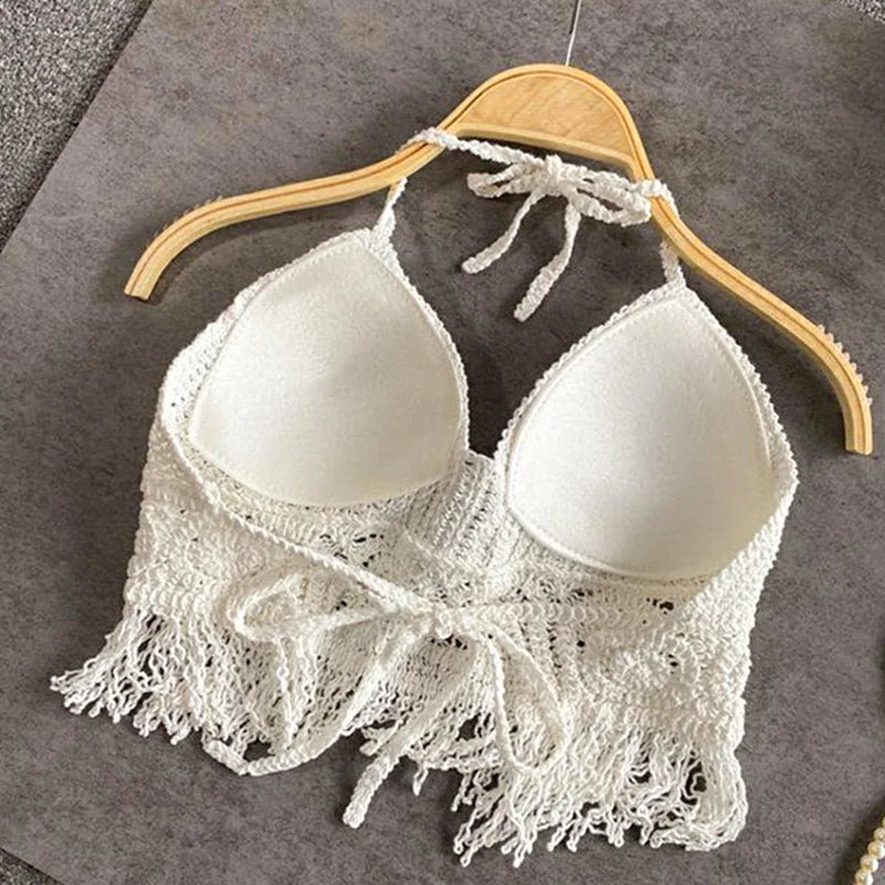 EB | Häkel Bikini Bh Im Boho Stil mit Quaste