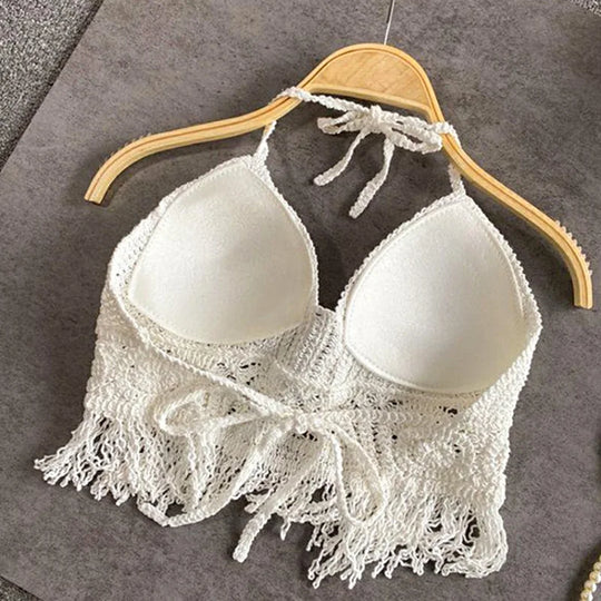 EB | Häkel Bikini Bh Im Boho Stil mit Quaste