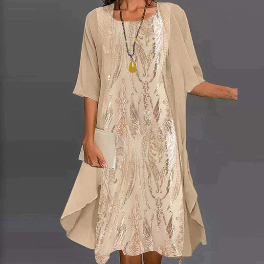 EB | Elegantes individuelles Bedrucktes Kleid