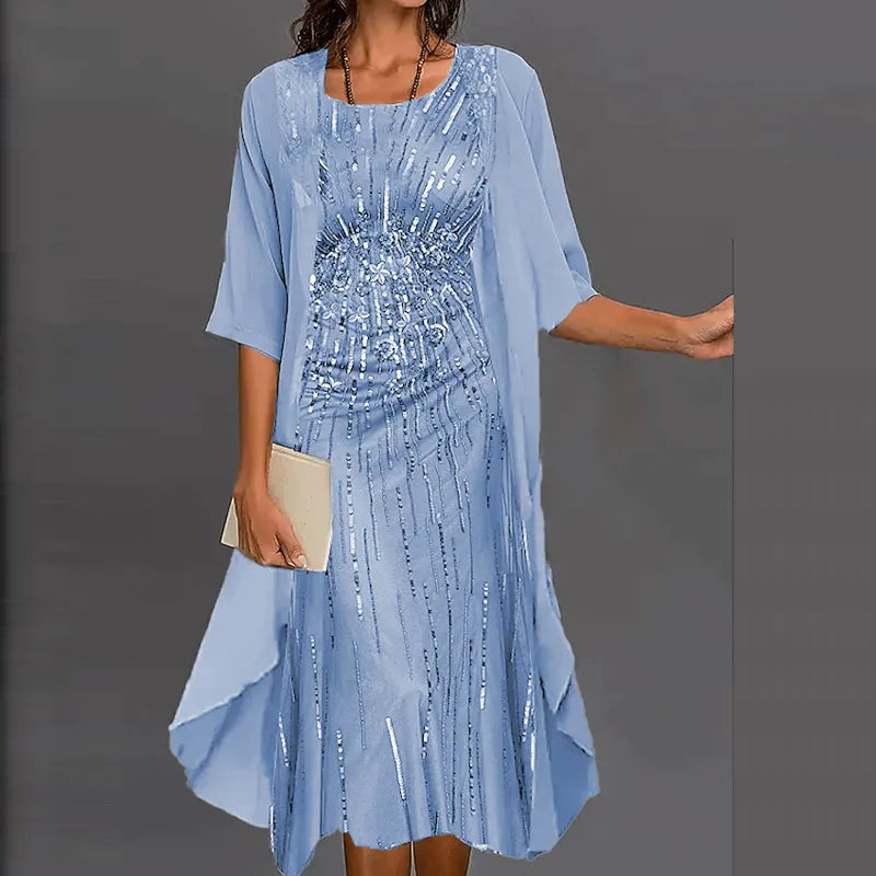 EB | Elegantes individuelles Bedrucktes Kleid